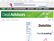 Tablet Screenshot of deal-advisors.com